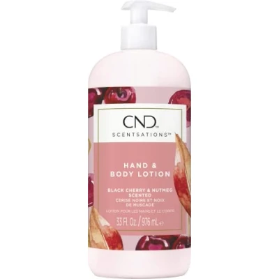 Image of CND Hand &amp; Body Lotion sents. Black Cherry and Nutmeg