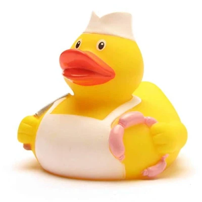 Image of Rubber Duck Butcher Bath Duckshop L: 8 cm