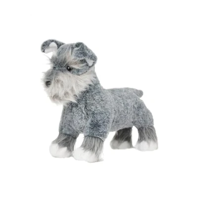 Image of LeMieux Toy Puppy Cooper Cute &amp; Cuddly Schnauzer Stuffed Standing Dog Suitable for Ages 3+