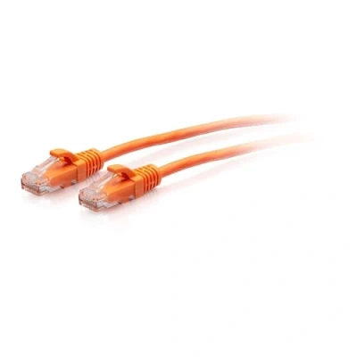 Image of C2G 0.9M (3Foot) CAT6A Extra Flexible Slim Ethernet Cable, Ideal for use with Router, Modem, Internet,Wifi boxes, Xbox, PS5, Smart TV, SKY Q, IP Camera. Delivering Ultra Fast Internet Speeds. ORANGE