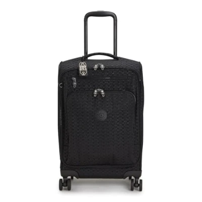 Image of Kipling NEW YOURI SPIN S Small cabin size spinner, Carry On, Signature Emb (Black)