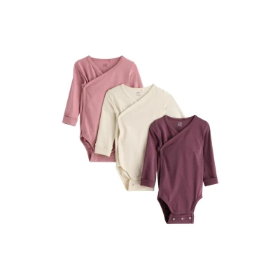 Image of 3 pack wrap bodysuit