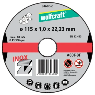 Image of wolfcraft Cutting Disc for Stainless Steel I 8460000