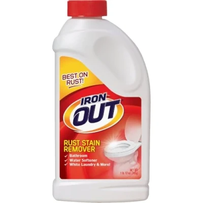 Image of Iron OUT Powder Rust Stain Remover, Remove and Prevent Stains in Bathrooms, Kitchens, Appliances, Laundry, Outdoors, 1 Pound 12 Ounce