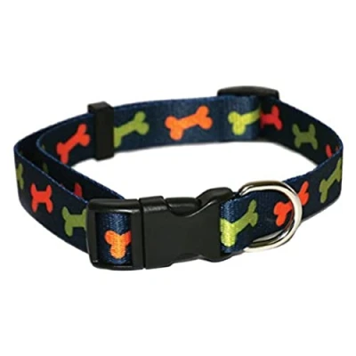 Image of Rosewod Bone Dog Collar, 10 14 inch