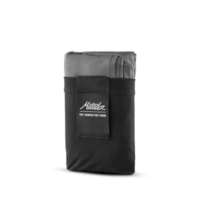 Image of Matador Pocket Blanket 4.0 Black (Seats 2 4); Lightweight Picnic with Pegs; Foldable for Dry Sitting; Sandless Beach Mat &amp; Festival Concert, Walking, Hiking