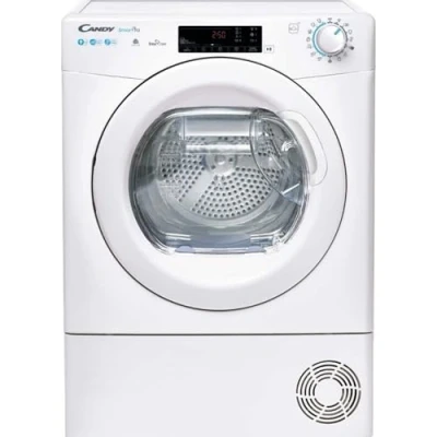 Image of Cand CSOEH9A2TE 9KG Load A++ Heat Pump Condenser Freestanding White Tumble Dryer 14 Programmes, 4 Drying Levels,