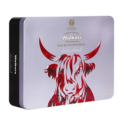Image of Walkers Shortbread Icon Highland Coo Keepsake Tin, 150g