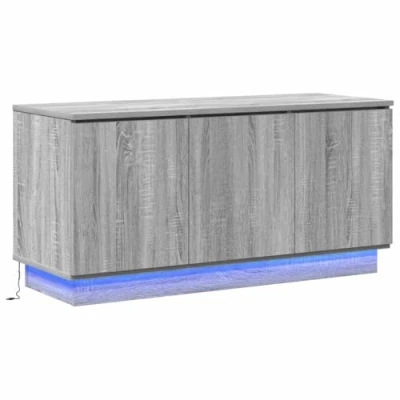 Image of vidaXL TV Cabinet Grey Sonoma 100x38x49 cm Engineered Wood