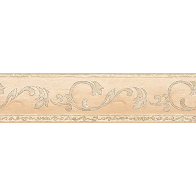Image of A.S. Création Self Adhesive Border Stick Ups with Ornaments 5.00 m x 13 cm Beige Cream Metallic Made in Germany 895813 8958