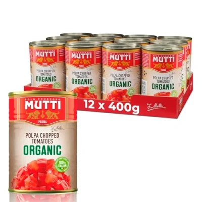 Image of Mutti Organic Chopped Tomatoes 400g (Pack of 12)