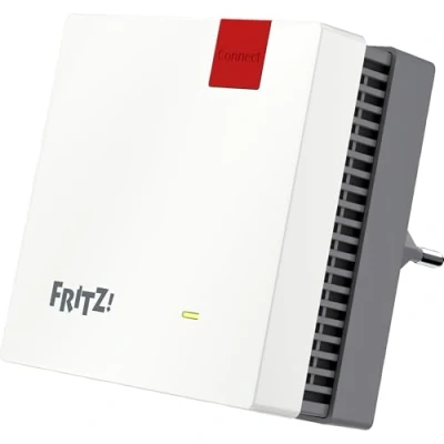 Image of AVM FRITZ! Repeater 1200 AX (Wi Fi 6 repeater) equipped with two radio units 5 GHz band (up to 2,400 Mbps), 2.4 600 German language version)