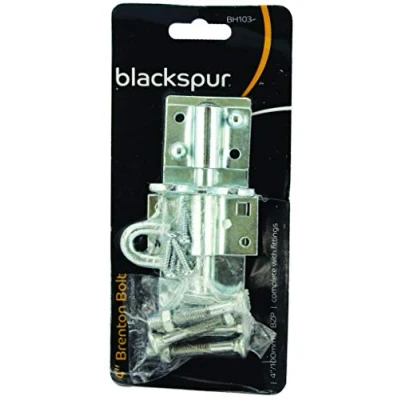 Image of Zinc 100mm Steel Brenton Gate Bolt By Blackspur