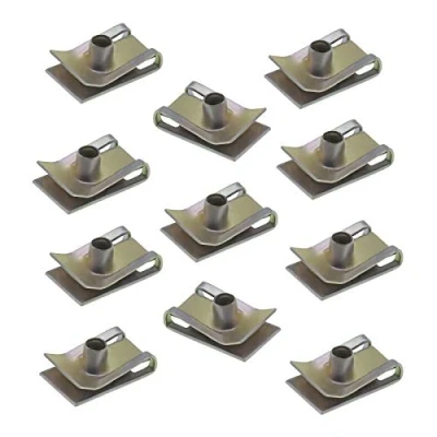 Image of OTOTEC 20Pcs M6 Chimney U Nut Spire Clips Speed Fasteners Metal Bumper Zincification Fixings Panel For Motor Vehicles Domestic Appliances