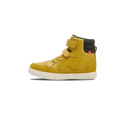 Image of hummel Stadil Winter HIGH JR Sneaker, Honey Mustard, 0 UK