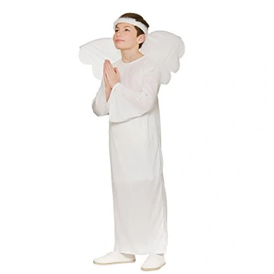 Image of Wicked Costumes Kids Angel Nativity Fancy Dress Costume Large (8 10 years)