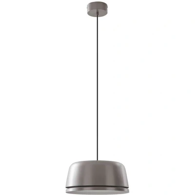 Image of Lucande LED pendant light Faelinor, grey, aluminium, Ø 35 cm