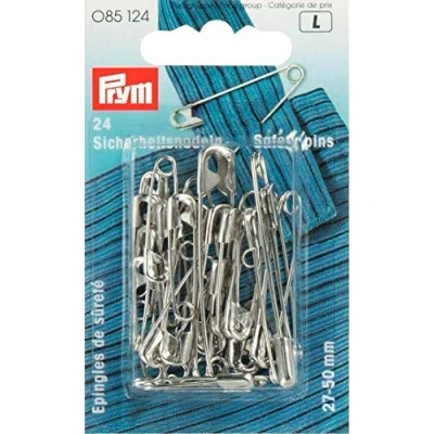 Image of Prym Safety Pins, Metal, Sliver, 9.3 x 5.7 0.7 cm