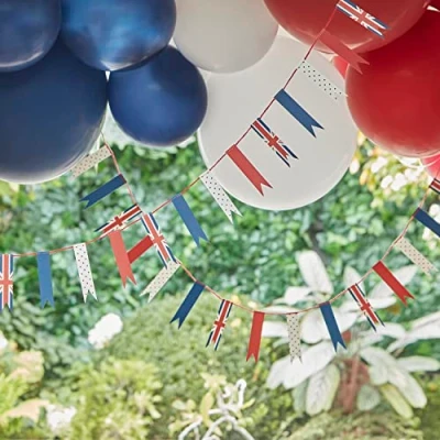 Image of Ginger Ray Union Jack Coronation Street Party Bunting Decoration 5m