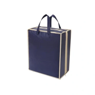 Image of Travel Shoe Bag Storage Organiser Luggage Portable (Navy Blue)