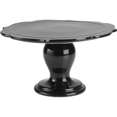 Image of RBV Birkmann, 443747, Avant Garde Cake Plate, Diameter 25.5 cm, Ceramic, Glossy Black