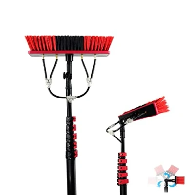 Image of Pxkmouy 3.6 12m Window Cleaning Pole, Water/Hose Fed Pole,Cleaning Brush Equipment, Photovoltaic and Solar Panels conservatory roof cleaner