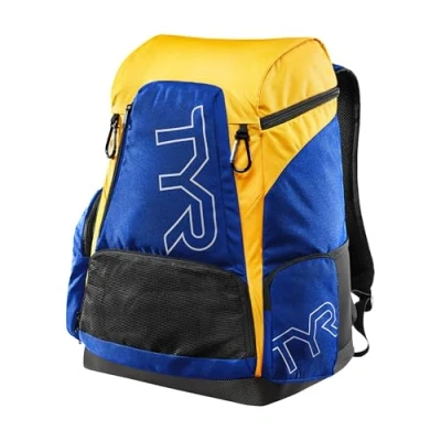 Image of TYR Unisex Alliance Backpack, Royal/Gold, Medium 45 Litre UK