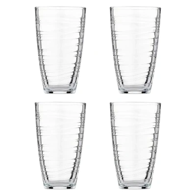 Image of Ravenhead Essentials 480ml Set Of 4 Swirl Super Hiball Glasses
