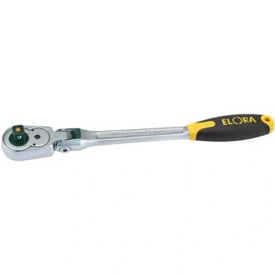 Image of Elora Quick Release Soft Grip Reversible Ratchet with Flexible Head, 1/2&quot; Sq. Dr., 305mm