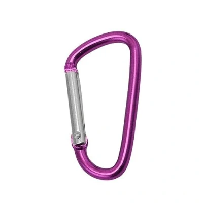 Image of 3pcs D Clip Carabiner Snap Spring Clasp Hook Keyring Locking Small Karabiner Keyr Carabina M1m3 Camping