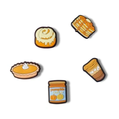 Image of Crocs Unisex&#039;s Scented Fall Yummies 5 Pack Shoe Charms, One Size