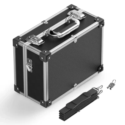 Image of WilTec Aluminium Storage Case 32x23x15.5cm Tool Box Lockable