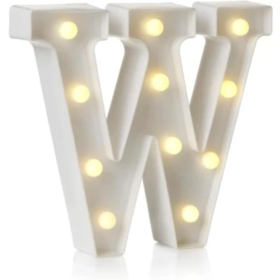 Image of anso LED Alphabet Letter &amp; Number Light Sign Decorations Lamp for Home Birthday Party Event Night Lights 22cm (W)