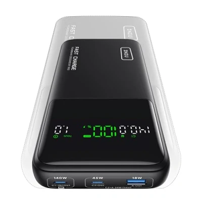Image of INIU 140W Power Bank, Compact 25000mAh High Capacity Portable Charger, PD QC Fast Charging USB C in&amp;Out Tablet Powerbank, Battery Pack Phone Charger for Laptop, iPhone 16 15, iPad, MacBook