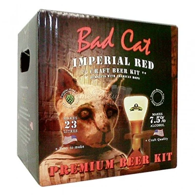 Image of Bulldog Brews 4.7kg Bad Cat Imperial Red Craft Beer Kit