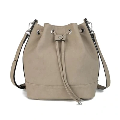 Image of AFKOMST Bucket Bag for Women,Drawstring Shoulder and Designer Ladies Handbags with 2 Straps