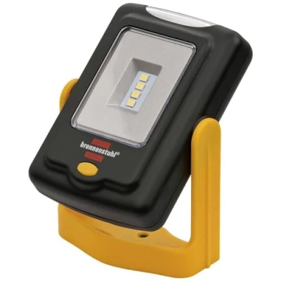 Image of Brennenstuhl SMD LED Universal Lamp / worklight in practical pocket size (360 degree rotatable, foldable hook), Black/Yellow