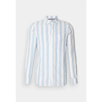 Image of Scotch and Soda Linnen Blend Shirt Stripes Light Blue size S