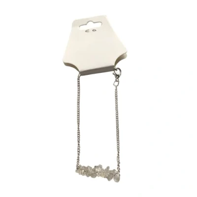 Image of VIE Silver Chain Chips Bracelet, Clear Quartz, One