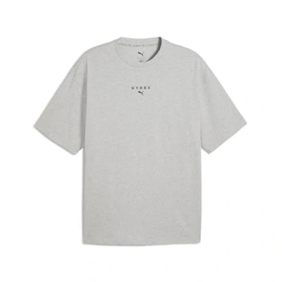 Image of PUMA M x HYROX Lifestyle TEE Light Gray Heather