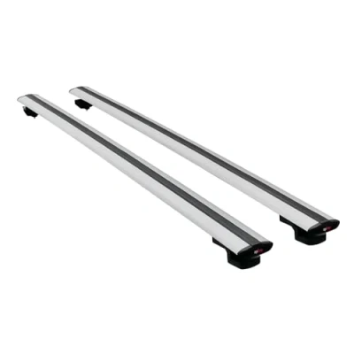 Image of MDAK Compatible with Ford Transit/Tourneo Connect 3 2022 2025 BASIC Model Universal Car Roof Rack Cross Bar Grey Aluminium 2 Bars