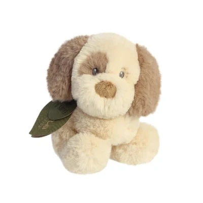 Image of Aurora, 23331, ebba Eco Toddy Dog Rattle 5In, Soft Toy, Brown