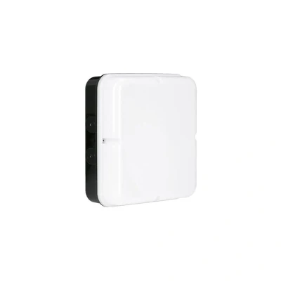 Image of UtiliteDrum 18W IP65 Microwave LED Square Bulkhead Black 4000K Aurora