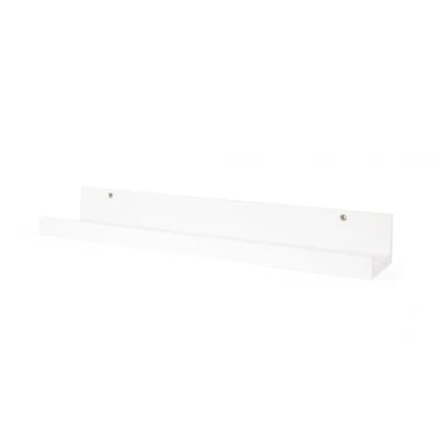 Image of IKEA Modern Floating Ledge for Photos/Pictures and Frames, Wood, White, 55 x 12 8 cm