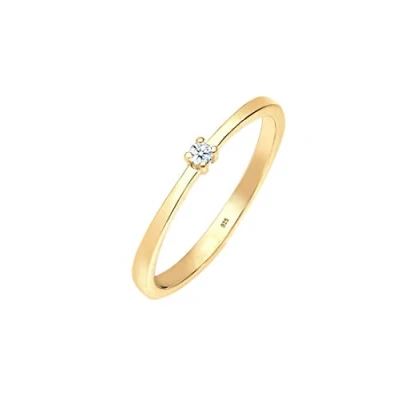 Image of DIAMORE Ring Women Engagement Classic Diamond (0.03 ct) in 925 Sterling Silver