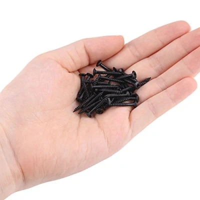 Image of Alomejor Guitar Pickup Screws Electric Humbucker Frame Fixing for Accessories 40 Pcs Set(Black)