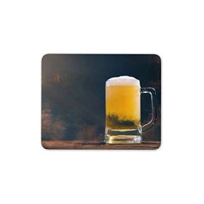 Image of Destination Vinyl ltd Rustic Beer Mouse Mat Pad Funny Pub Dad Brother Uncle Gift PC Computer #8289