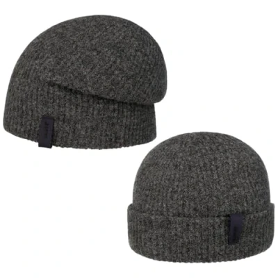 Image of Barts Rhodoz 2 Way Beanie Hat with Cuff Winter (One Size Anthracite)