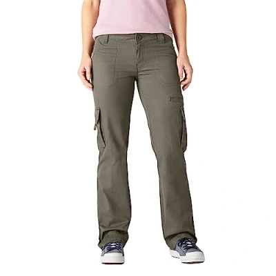 Image of Dickies, Women&#039;s, TWILL CARGO PANT STRAIGHT, RINSED GRAPE LEAF, 14/Regular