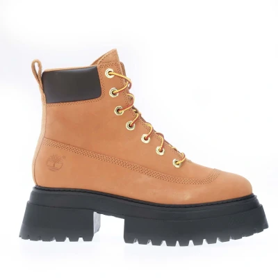 Image of Timberland SKY 6IN Laceup Platform ankle boots wheat, Women&#039;s, Size: 8, Wheat Nubuck